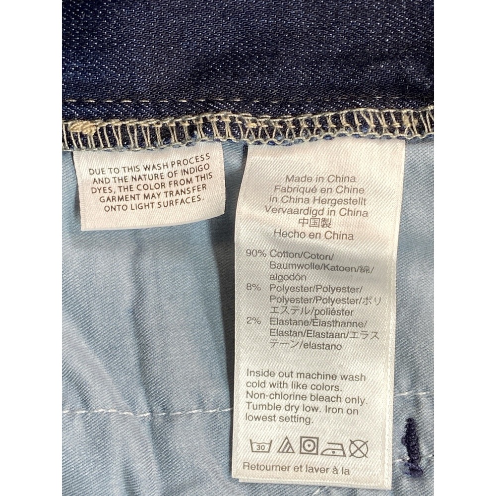 J.Crew Jeans Womens 27 Blue Vintage Straight Red Side Stripe Stretch‎ Denim - Picture 12 of 13